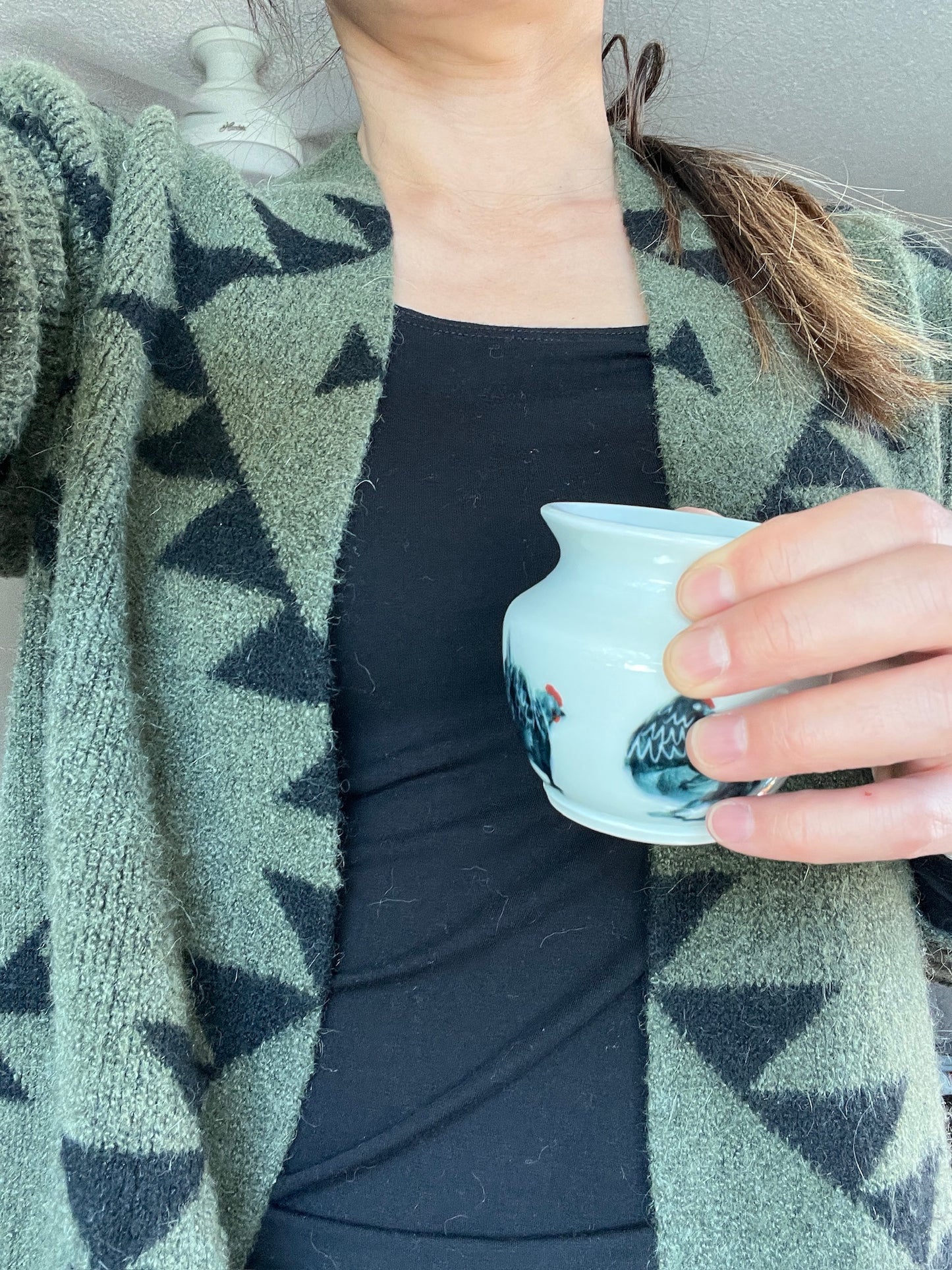 Painted Chicken Mini Vase 1