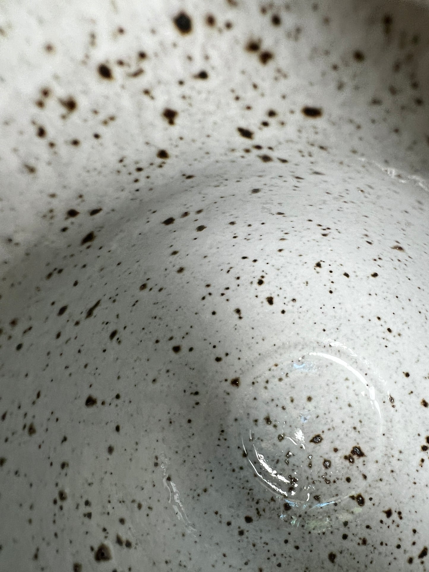 Large Brown and White Speckled Mug