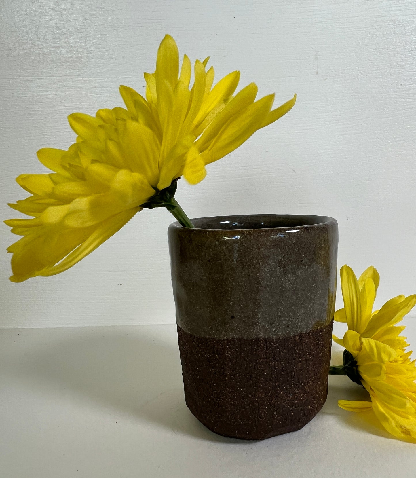 Tiny Black Mountain Cup - hand carved