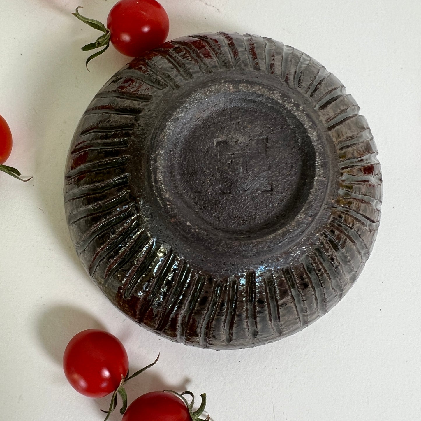 Small Black Mountain Carved Bowl