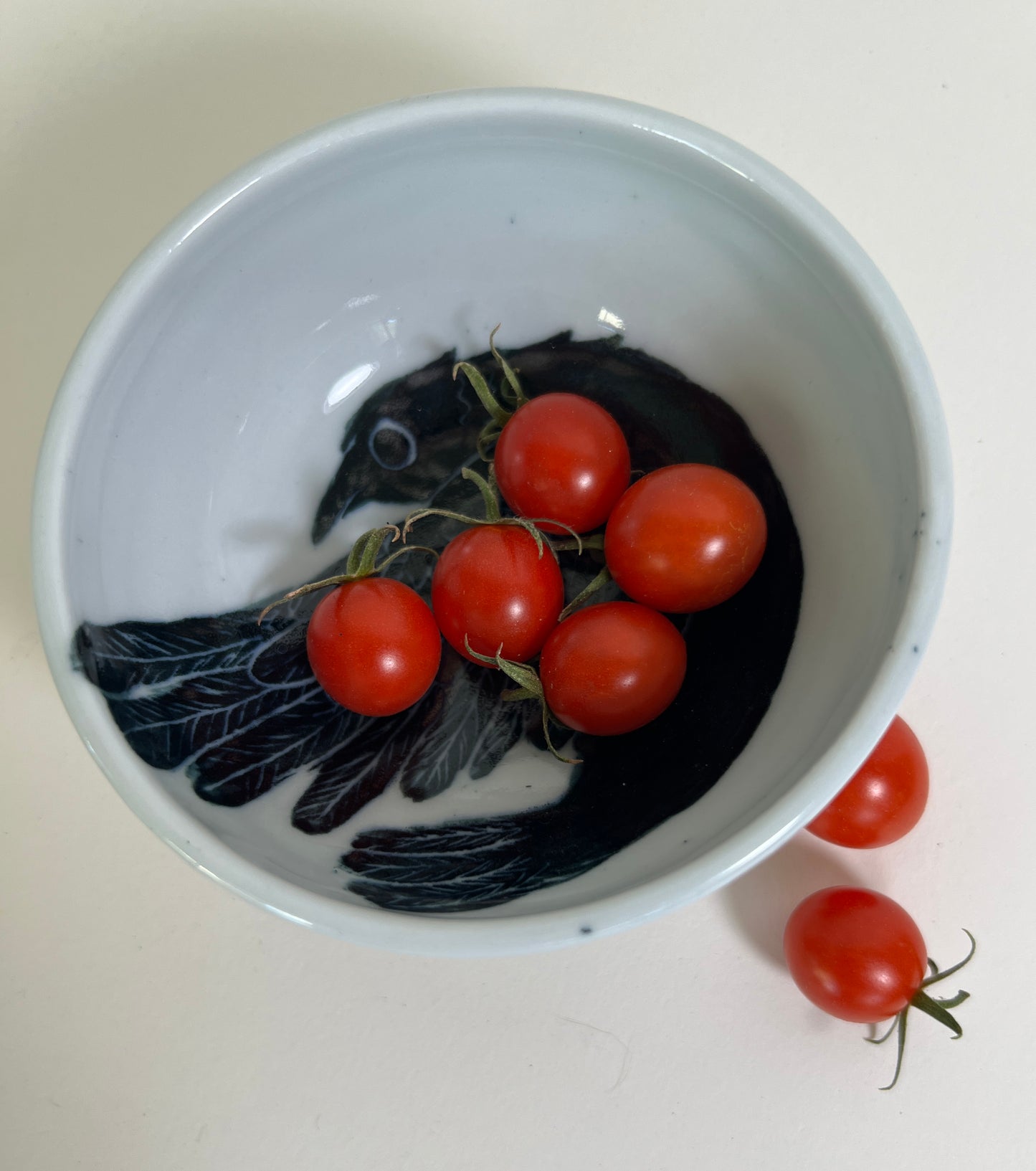 Falling Crow Porcelain Bowl Small