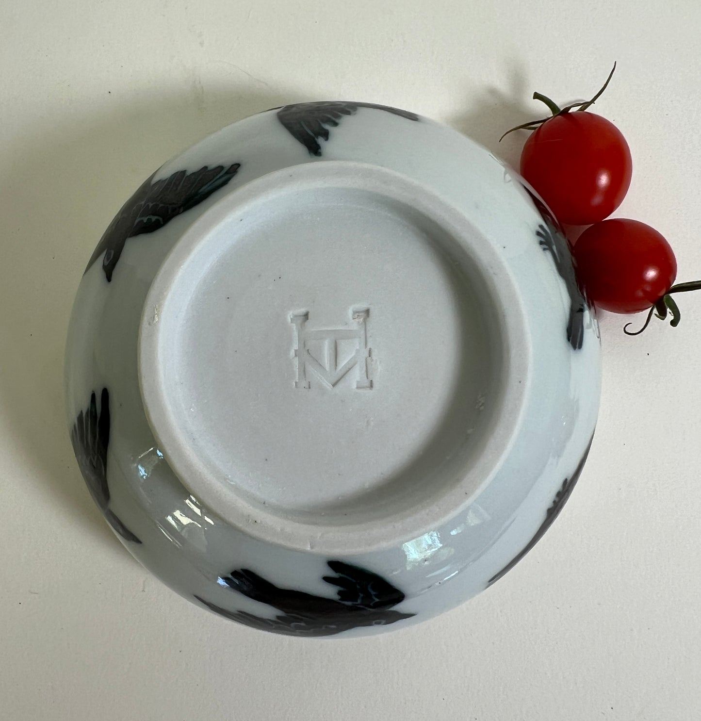 Falling Crow Porcelain Bowl Small