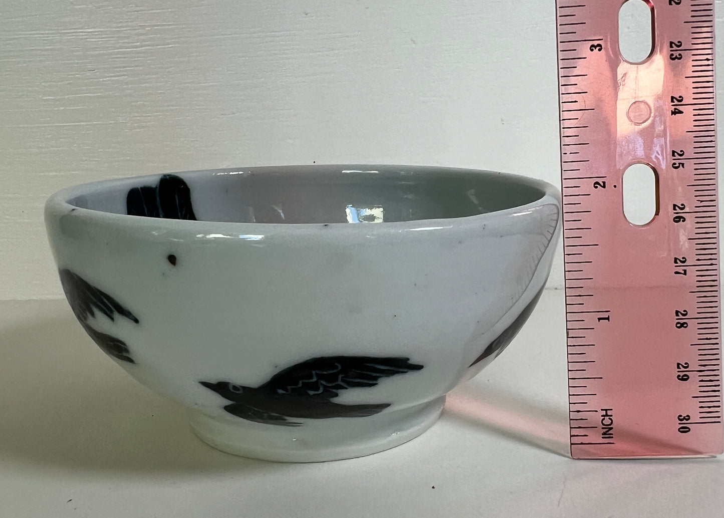 Falling Crow Porcelain Bowl Small