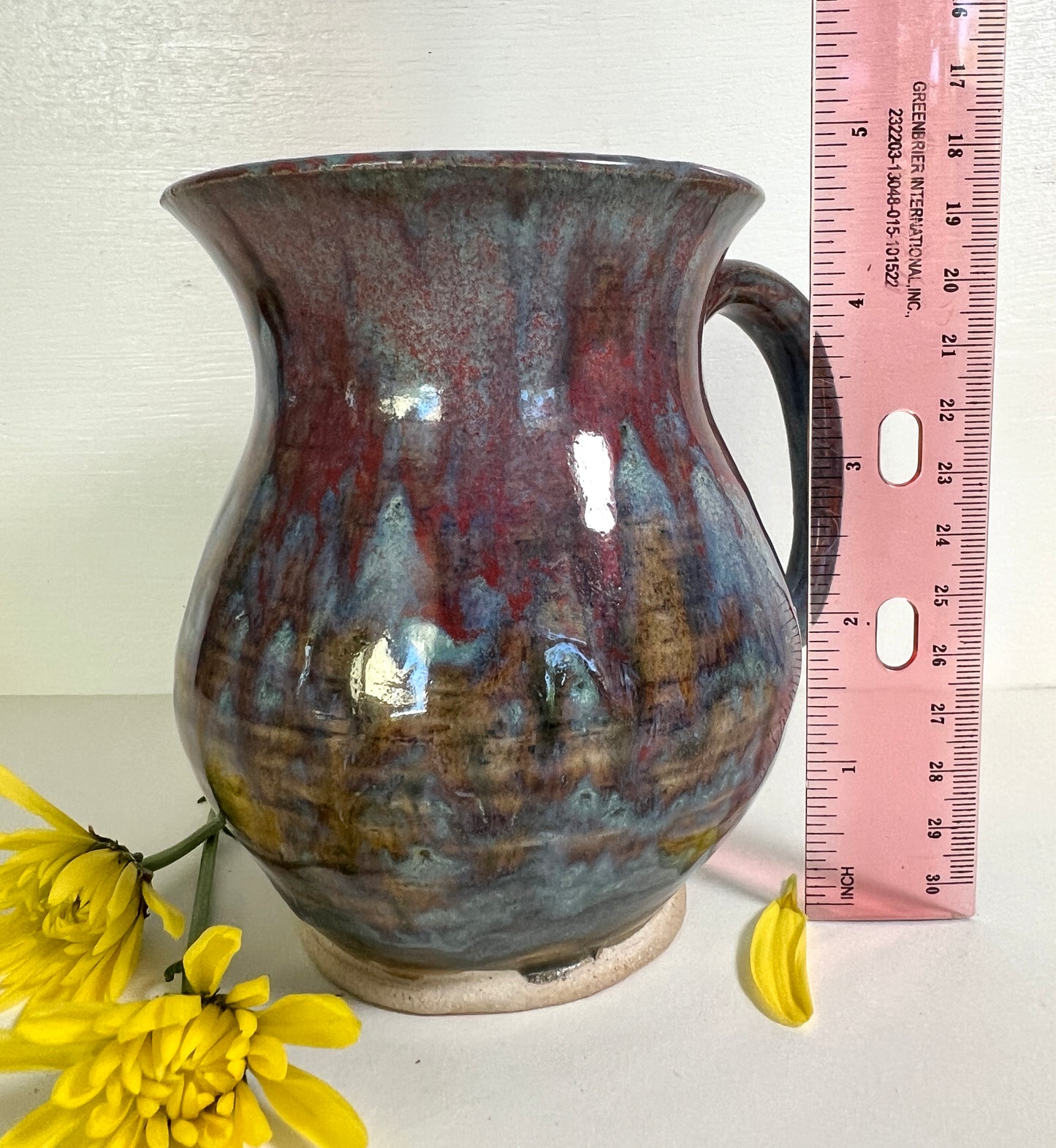 Large Pink and Blue Mug