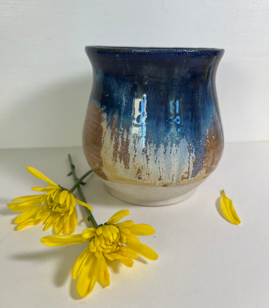 Blue Drip Mug or Vase