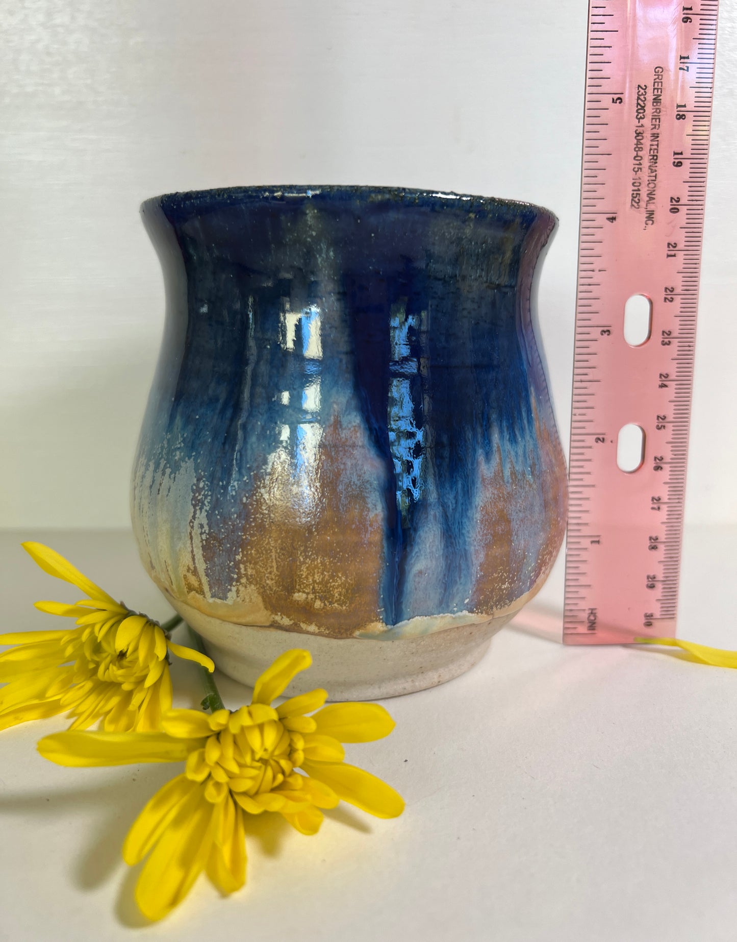 Blue Drip Mug or Vase