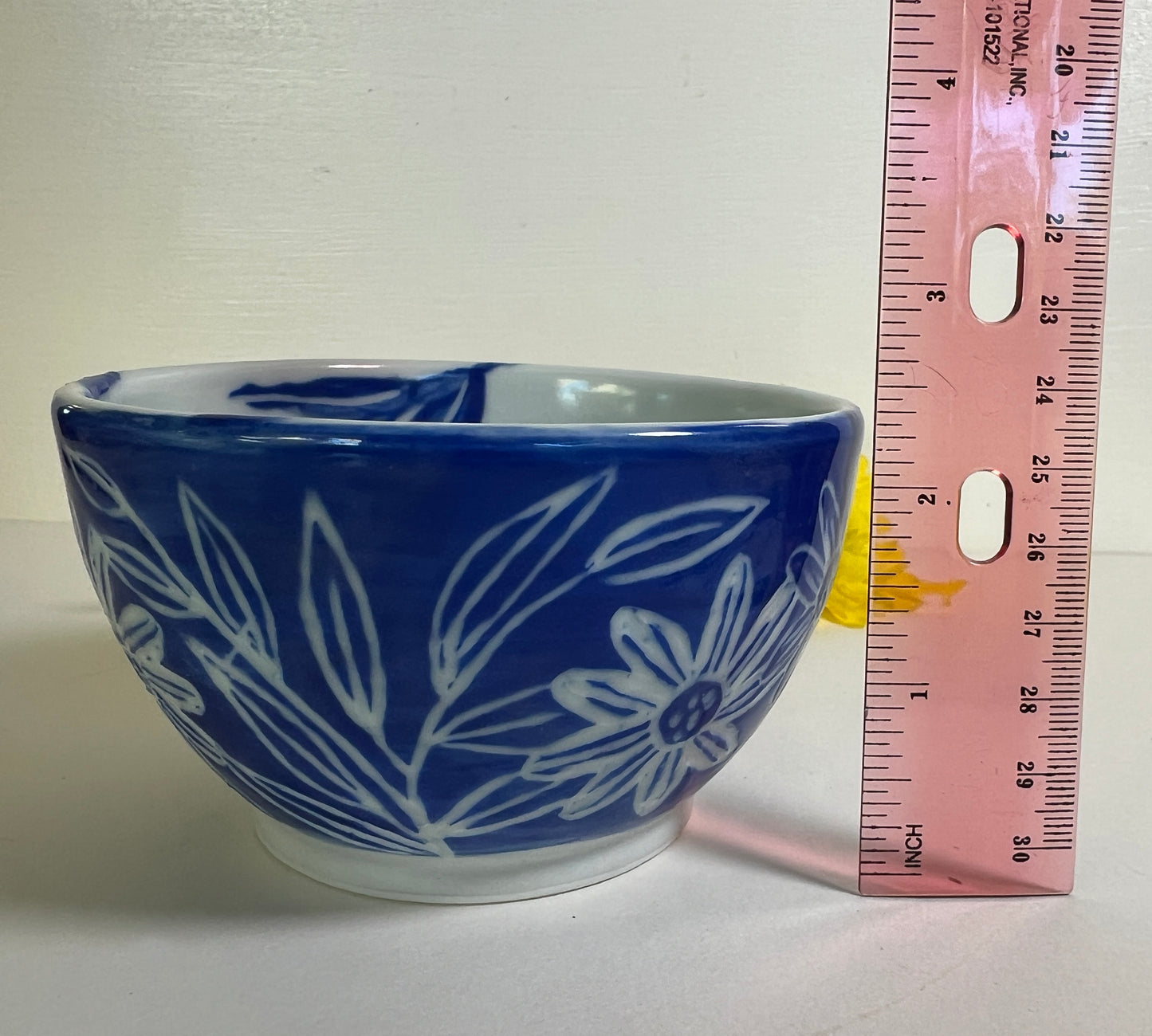 Blue Floral Porcelain Bowl Small