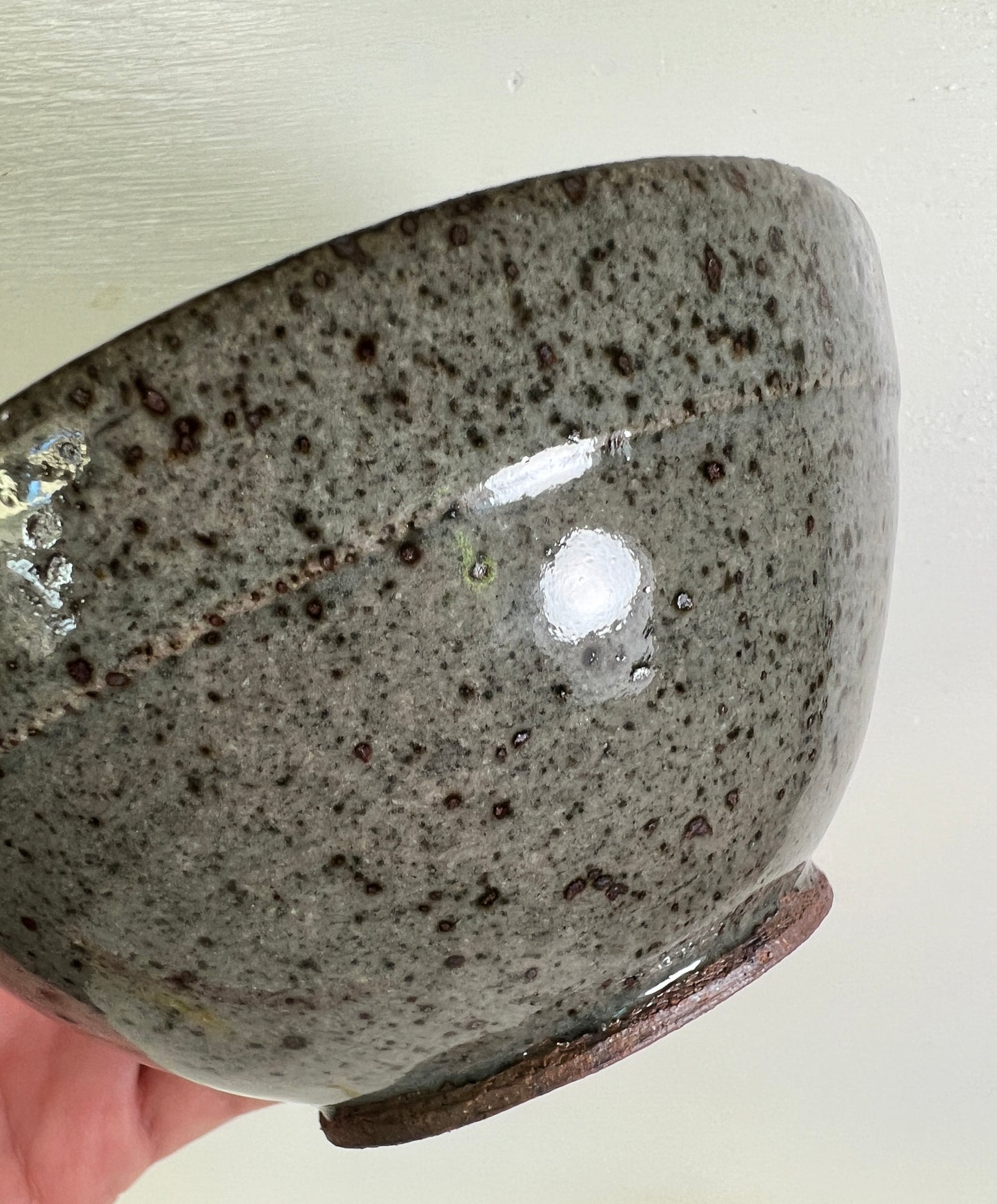 Celadon Bowl with Speckles